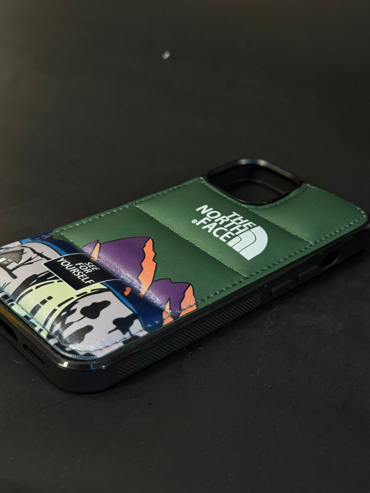North face 3D green