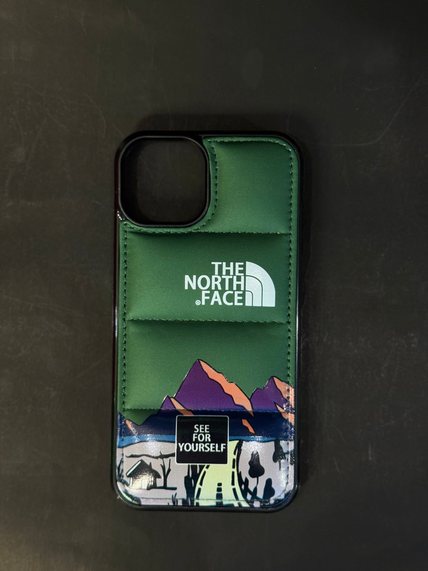 North face 3D green
