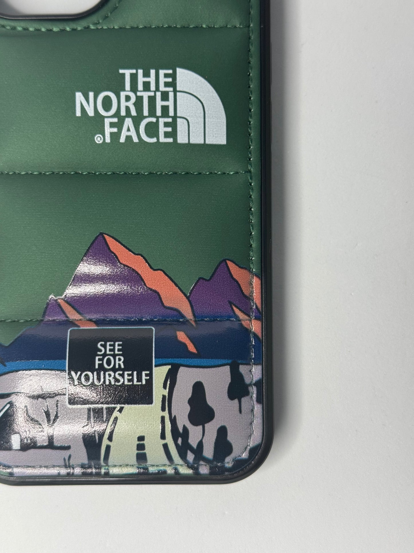 North face 3D green