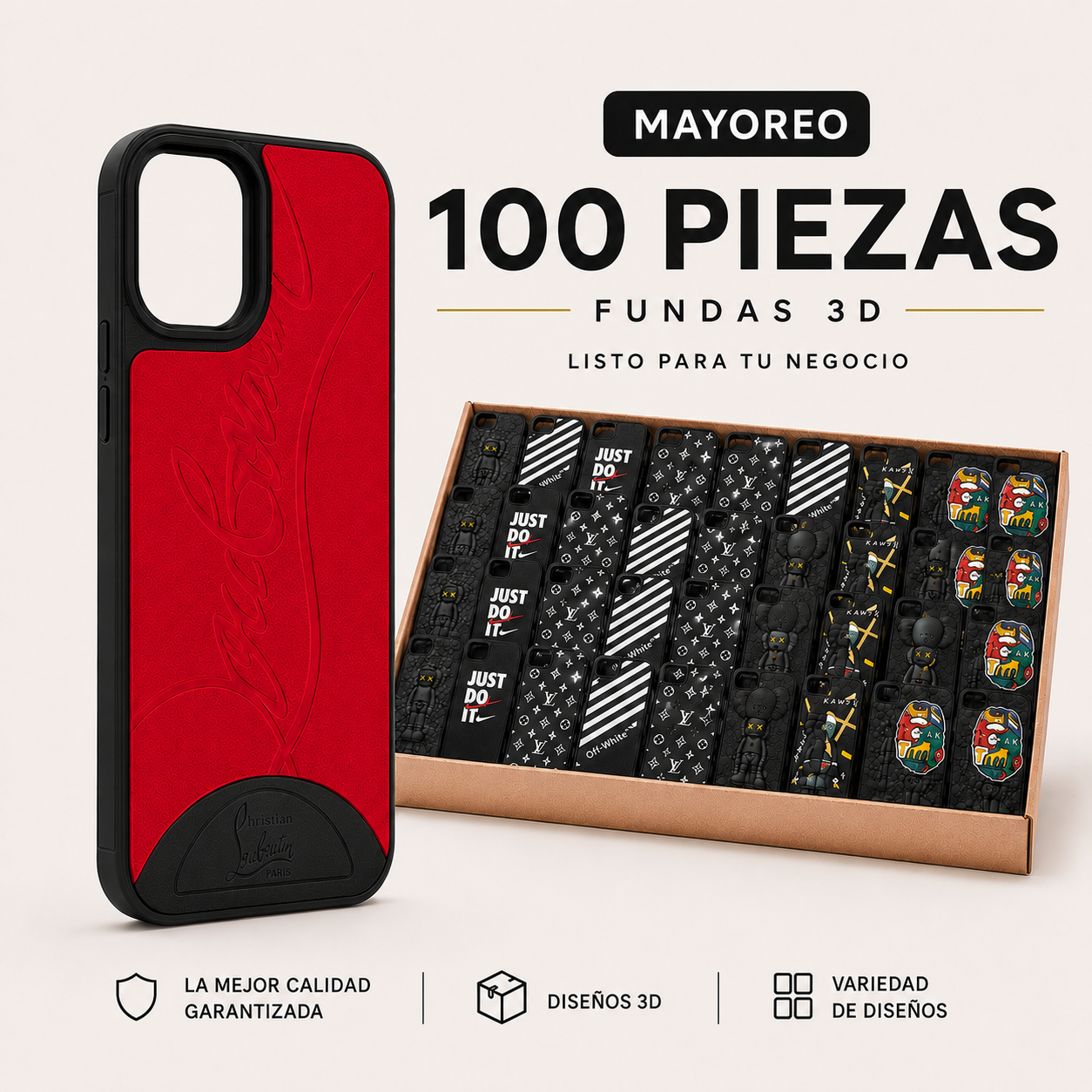 100 Fundas 3D