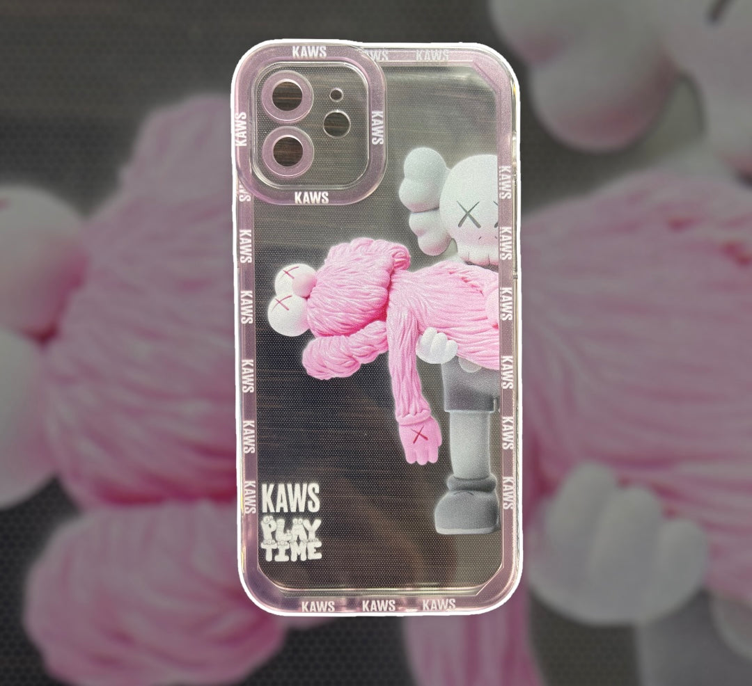 Kaws Transparente Rosa