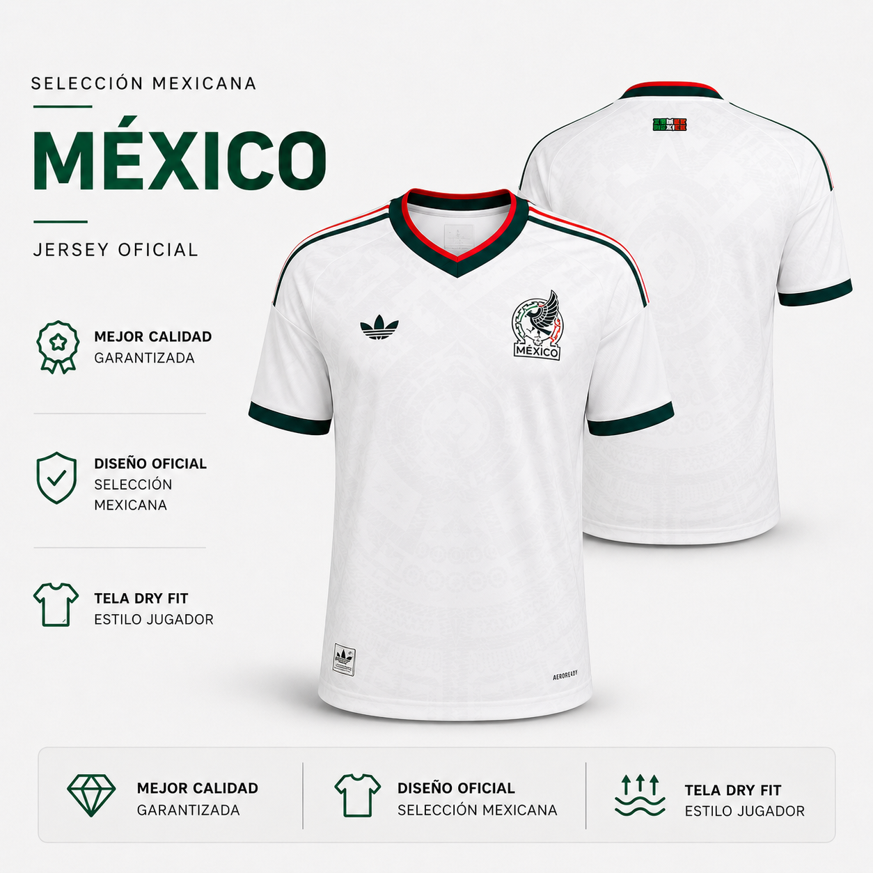 Jersey Visita México Mundial 2026