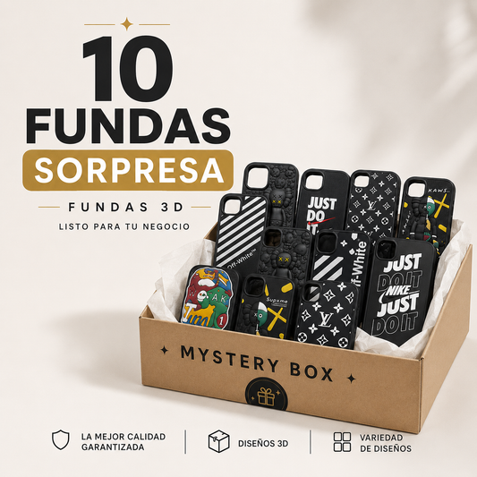 10 Fundas 3D SORPRESA