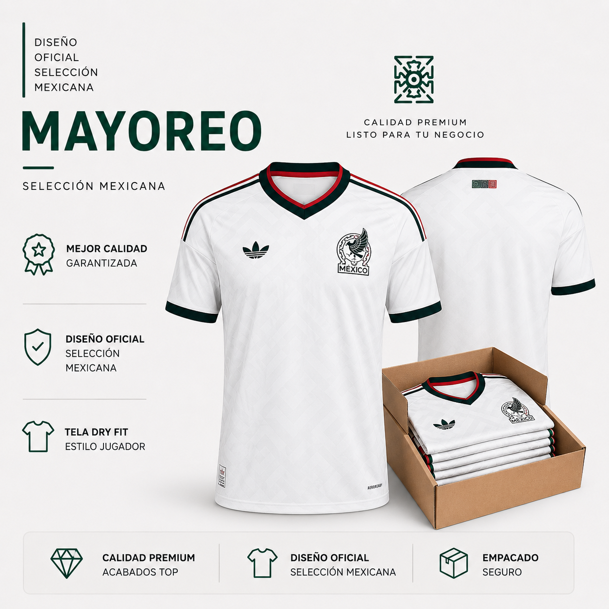 MAYOREO Jersey Visita México 2026